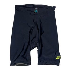 Vtg Nike ACG Bicycle Shorts Padded Liner Men Large  Black Compression Drawst